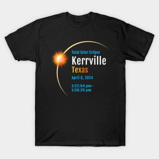 Kerrville Texas Tx Total Solar Eclipse 2024 1 T-Shirt
